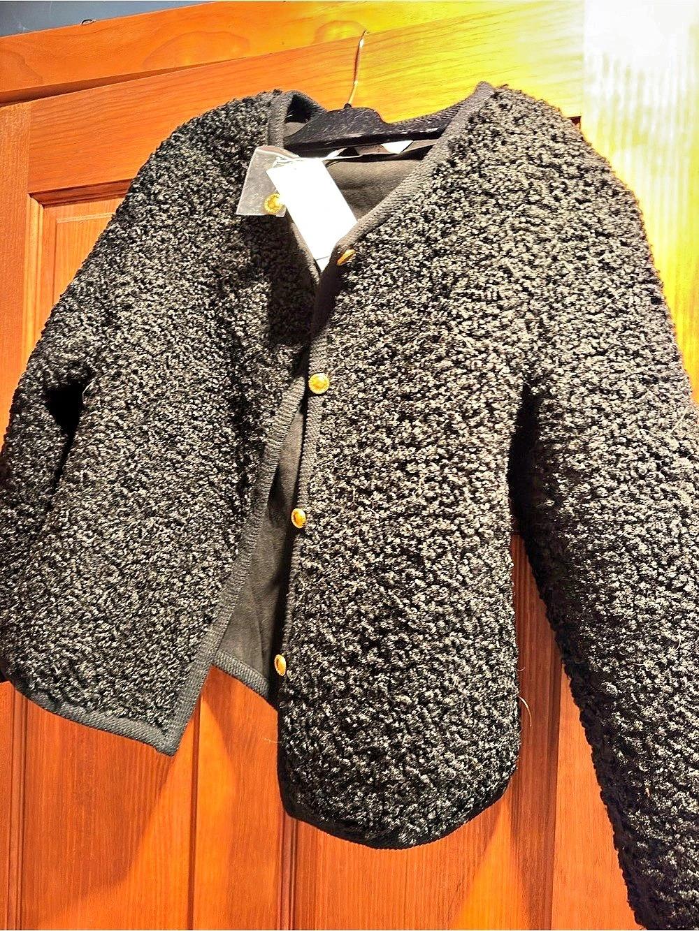 Black Teddy Jacket NWT